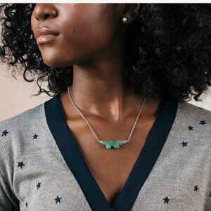 Mignon Faget Pendant Necklace with Aventurine Alligator